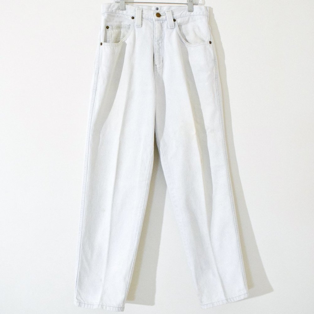 RALPH LAUREN Vintage Light White Wash Slim Denim Jeans | Size 30 S